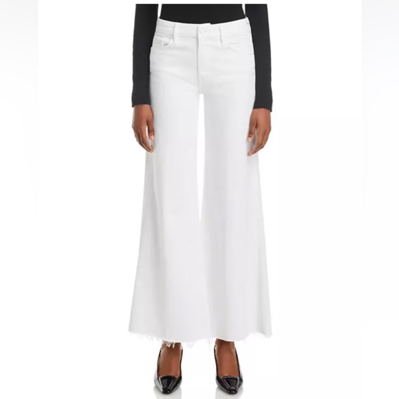 MOTHER THE ROLLER HIGH RISE WIDE LEGS JEANS IN FAIREST OF THEM ALL SIZE 34 - Picture 8 of 9